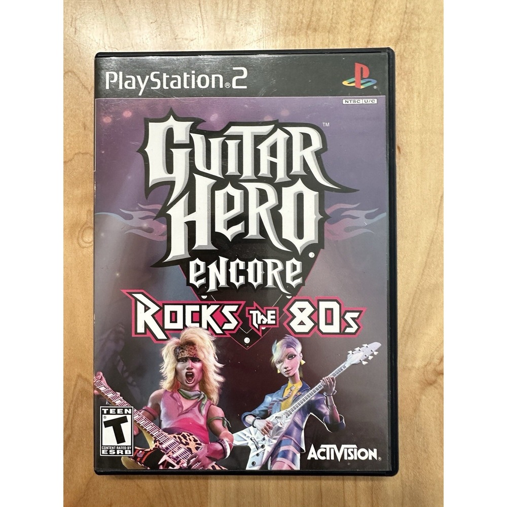 Guitar Hero Encore Rocks the 80s Sony PlayStation 2 PS2 Activision 047875950719